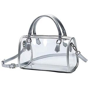 8891 Clear Jelly Purse Transparent Handbag Top Handle Shoulder Bag PVC